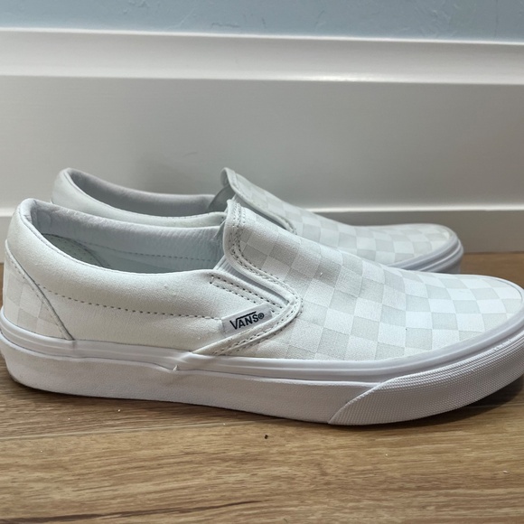White Checkerboard - Vans Classic Slip On - Picture 3 of 5